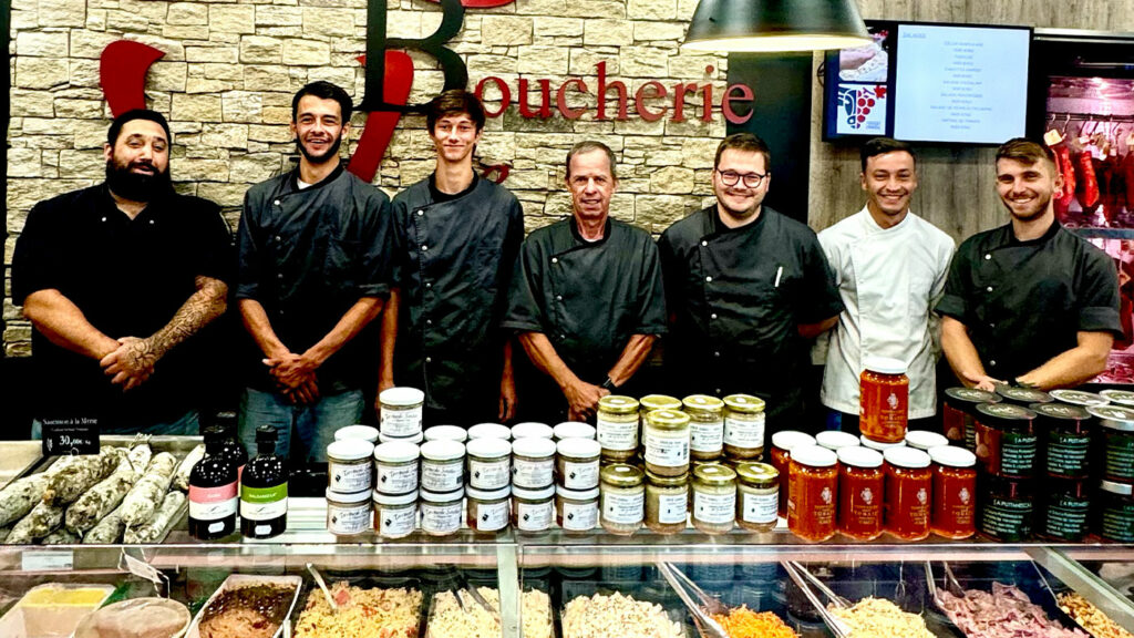 equipe de la boucherie de lecci